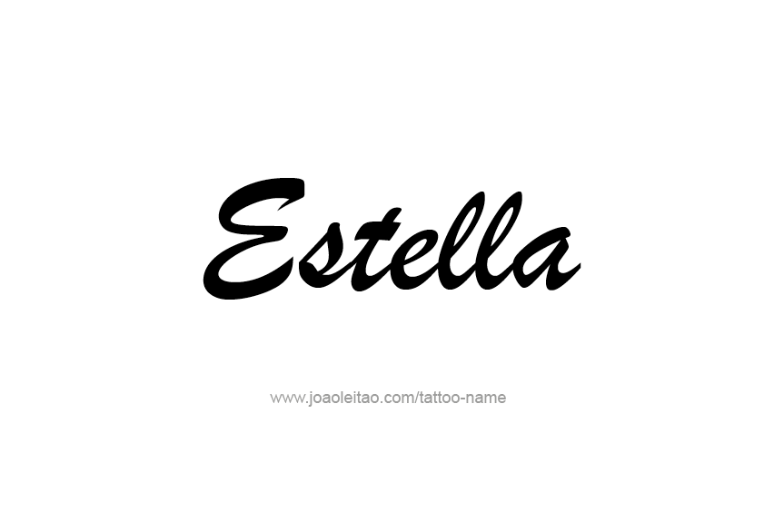 Tattoo Design Name Estella   