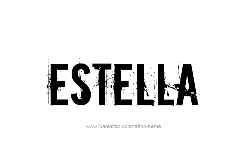 Tattoo Design Name Estella   