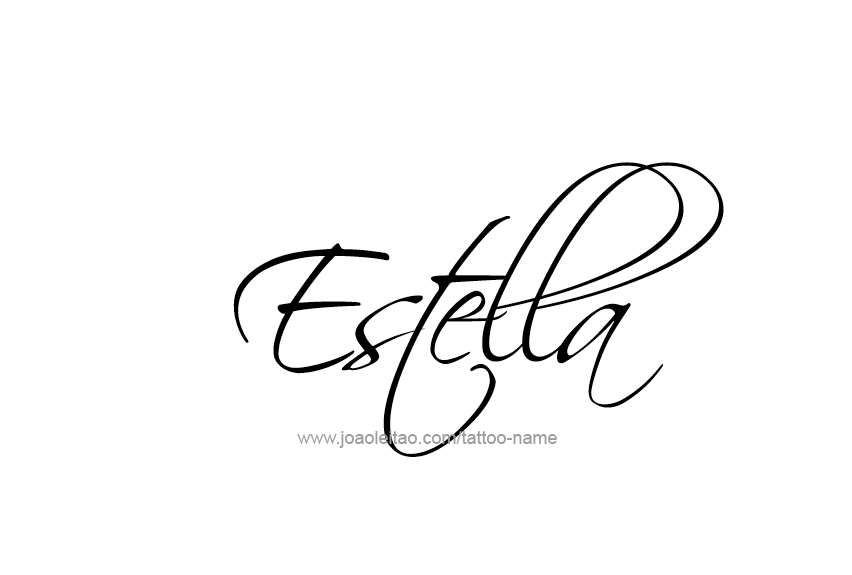 Tattoo Design Name Estella   