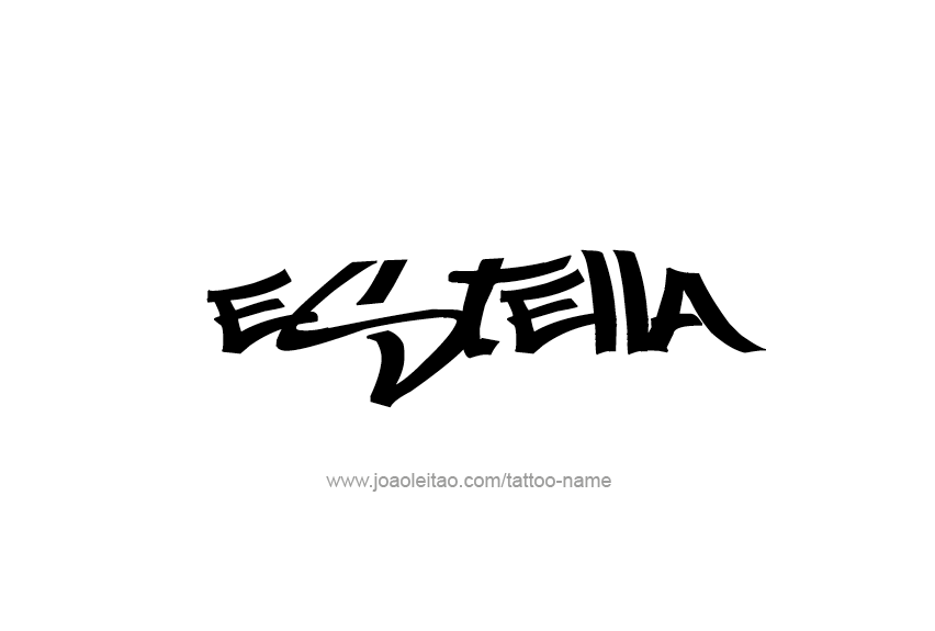 Tattoo Design Name Estella   