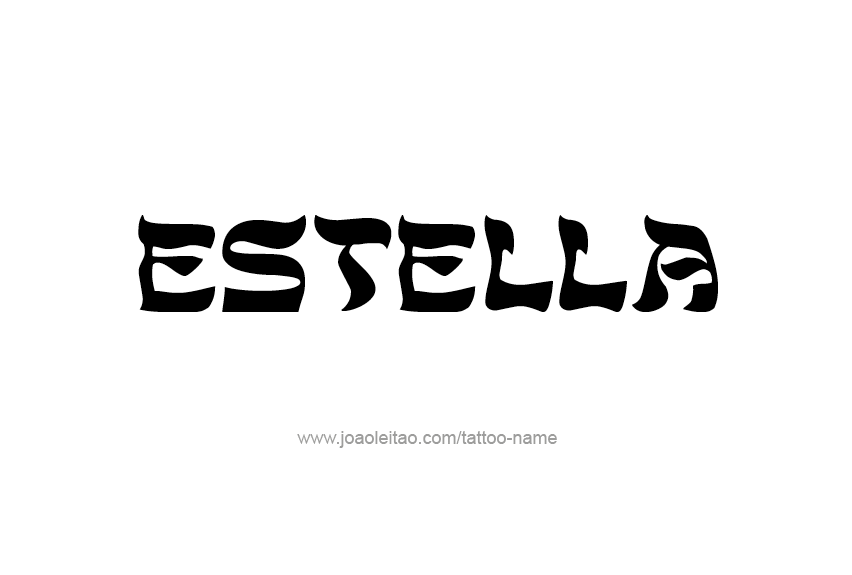 Tattoo Design Name Estella   