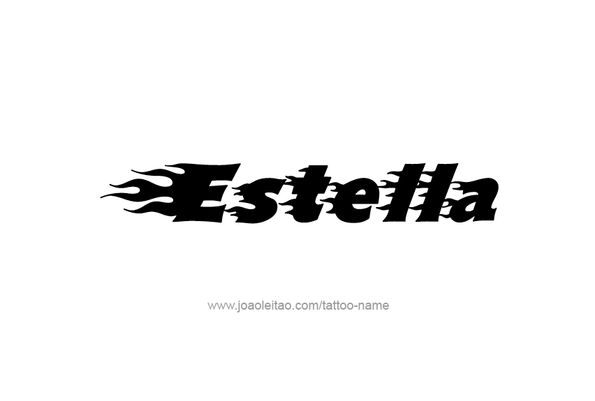 Tattoo Design Name Estella   