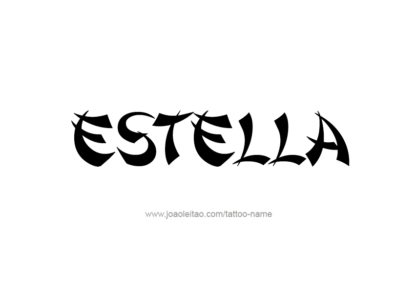 Tattoo Design Name Estella   