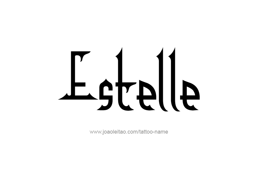 Tattoo Design Name Estelle   