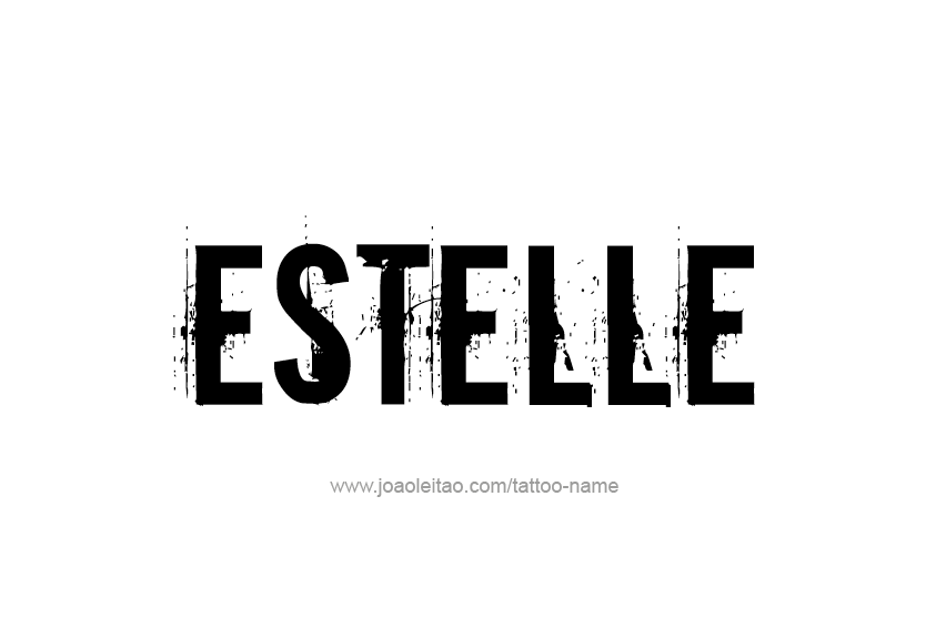 Tattoo Design Name Estelle   