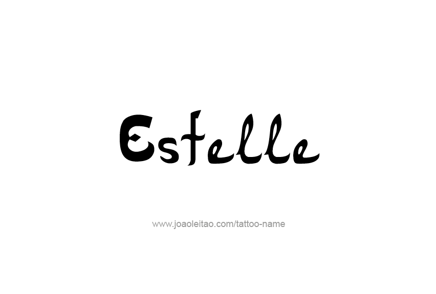 Tattoo Design Name Estelle   