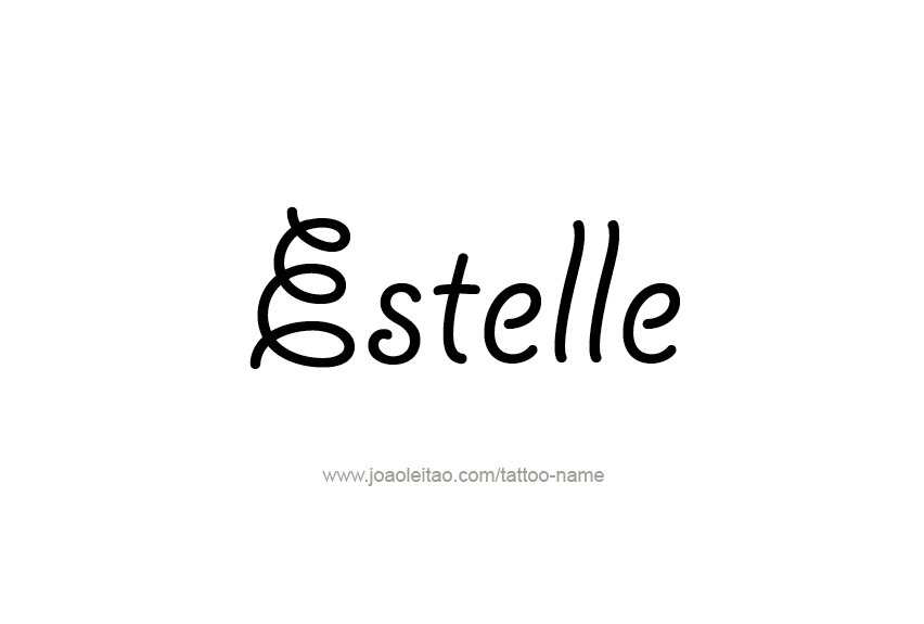 Tattoo Design Name Estelle   