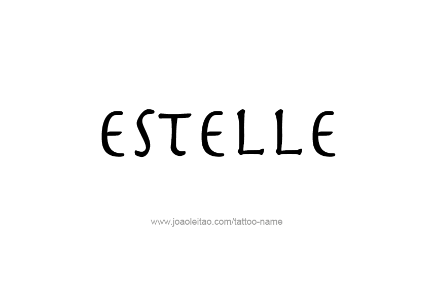 Tattoo Design Name Estelle   