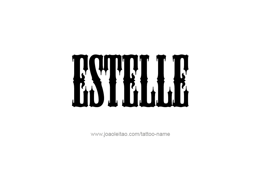 Tattoo Design Name Estelle   