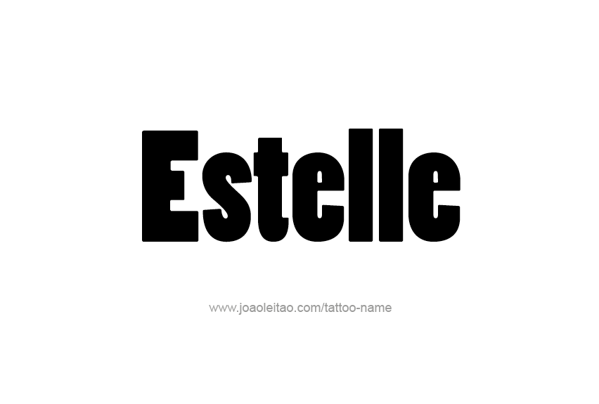 Tattoo Design Name Estelle   