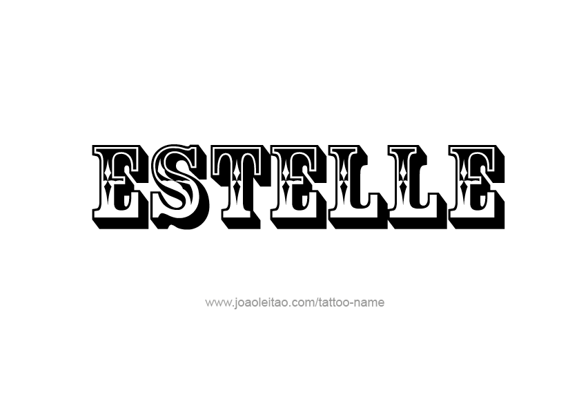 Tattoo Design Name Estelle   