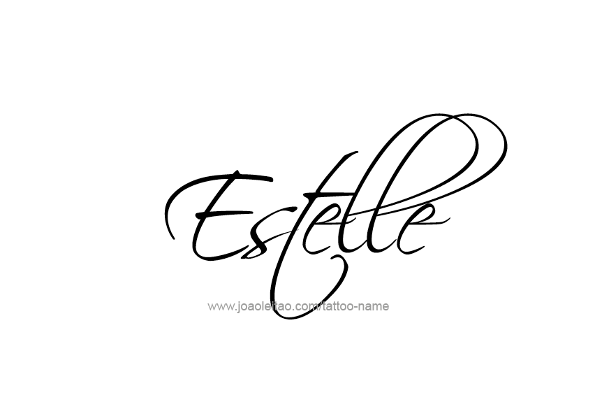 Tattoo Design Name Estelle   