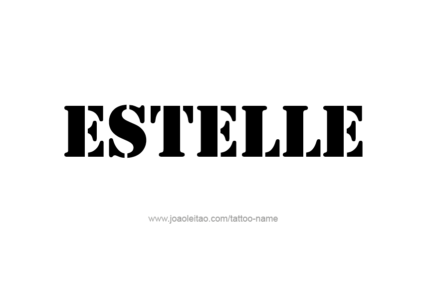 Tattoo Design Name Estelle   