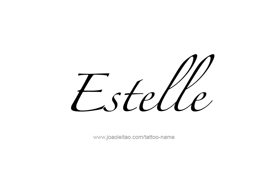 Tattoo Design Name Estelle   