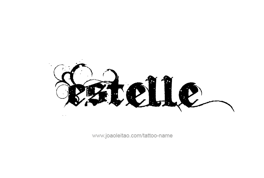 Tattoo Design Name Estelle   