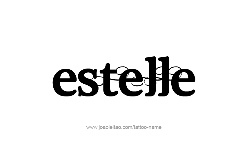 Tattoo Design Name Estelle   