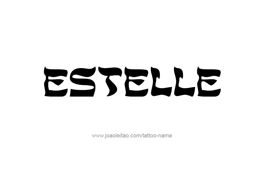 Tattoo Design Name Estelle   