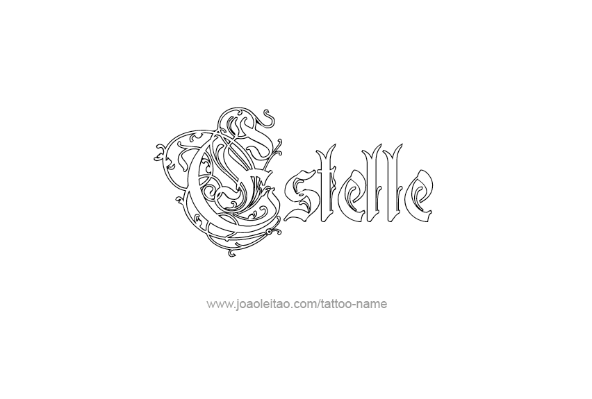 Tattoo Design Name Estelle   