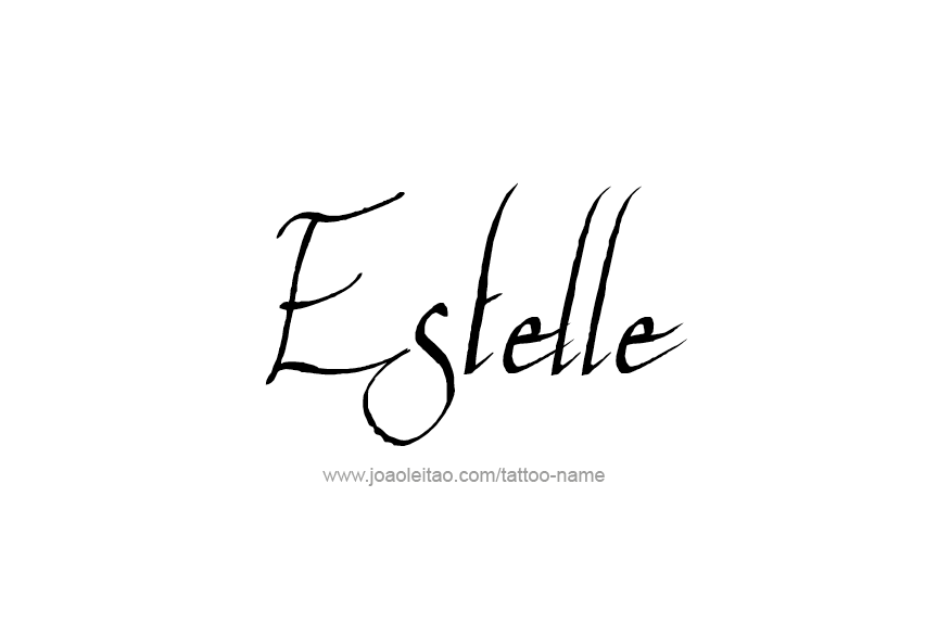 Tattoo Design Name Estelle   