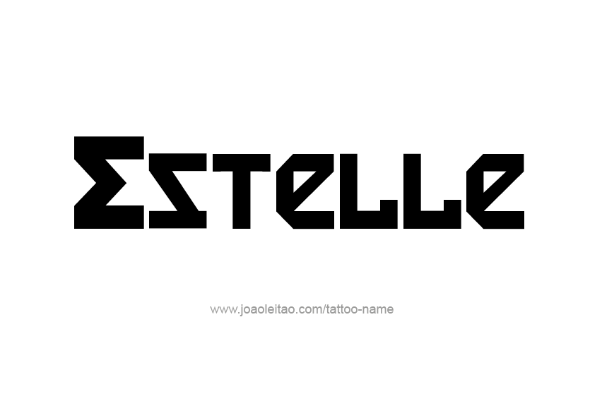 Tattoo Design Name Estelle   