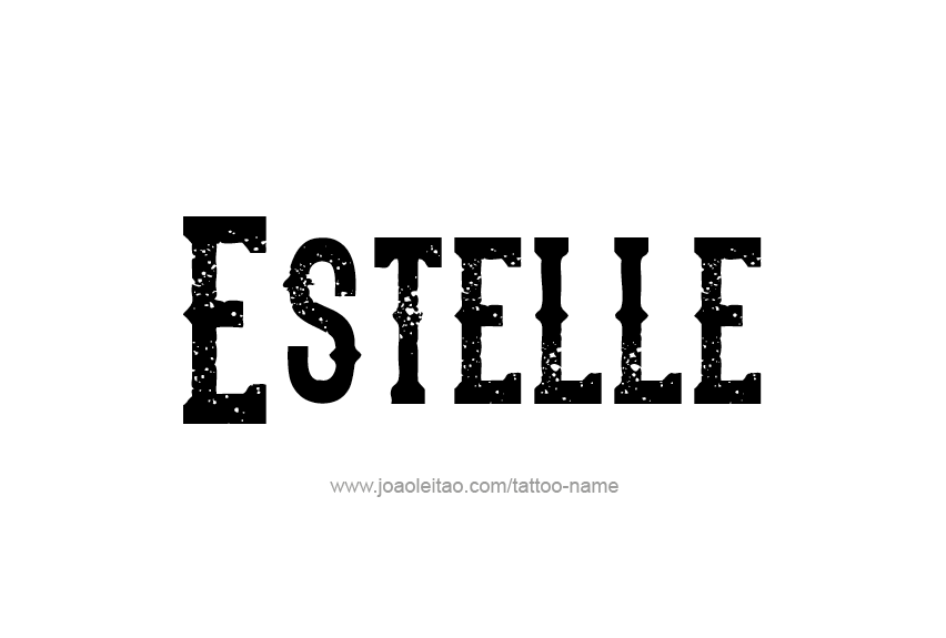 Tattoo Design Name Estelle   