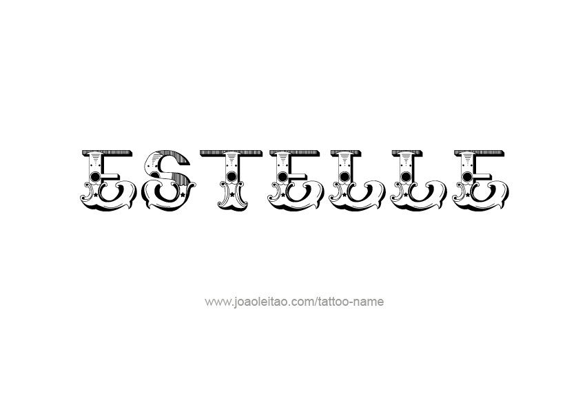 Tattoo Design Name Estelle   