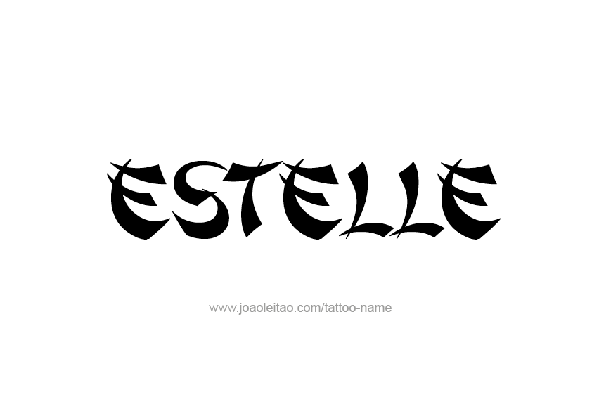 Tattoo Design Name Estelle   
