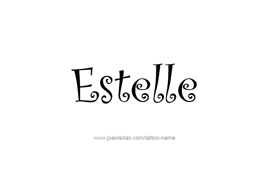 Tattoo Design Name Estelle   