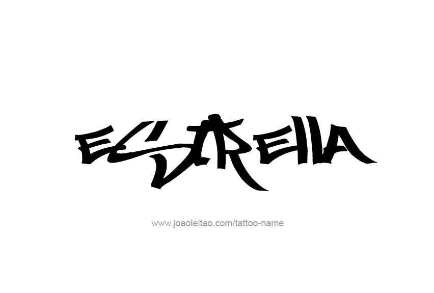 Tattoo Design Name Estrella   