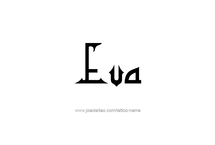 Tattoo Design Name Eva   