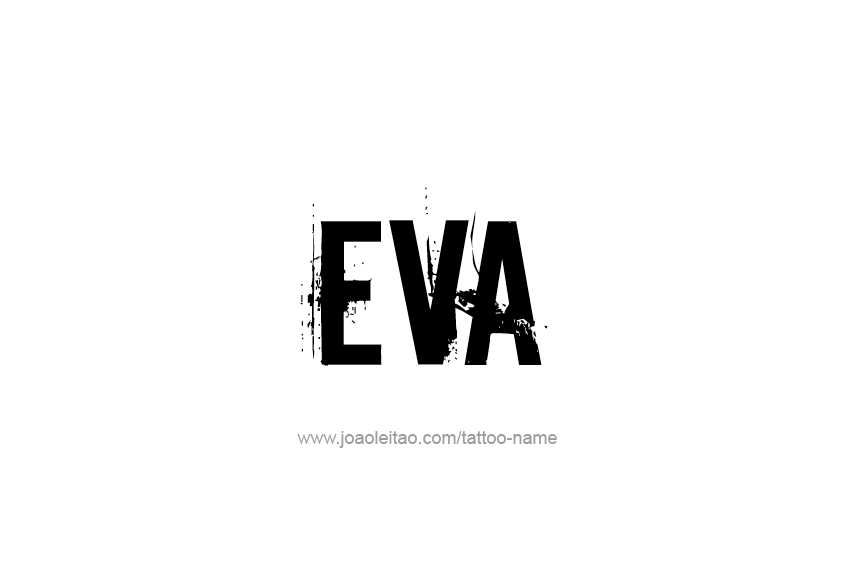 Tattoo Design Name Eva   