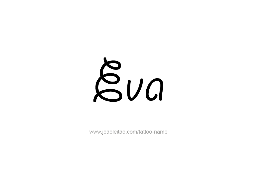 Tattoo Design Name Eva   