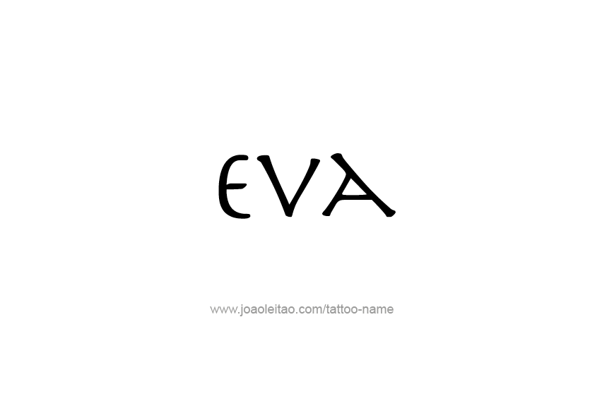 Tattoo Design Name Eva   