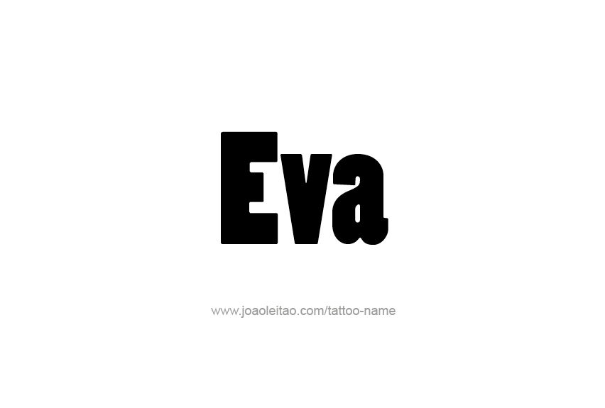 Tattoo Design Name Eva   