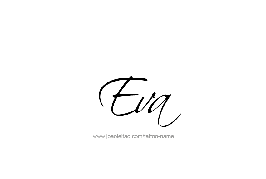 Tattoo Design Name Eva   