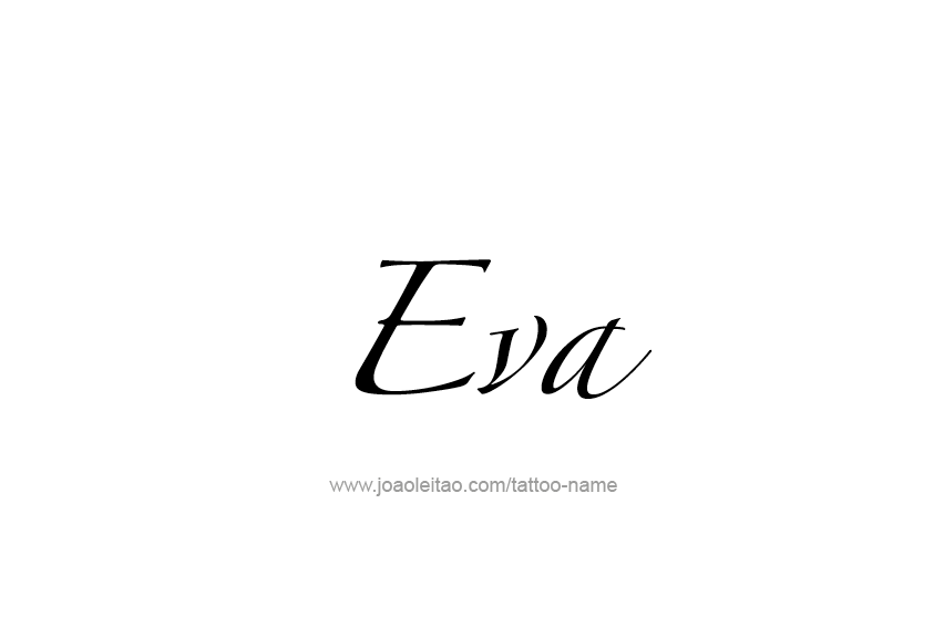 Tattoo Design Name Eva   