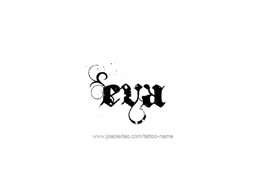 Tattoo Design Name Eva   