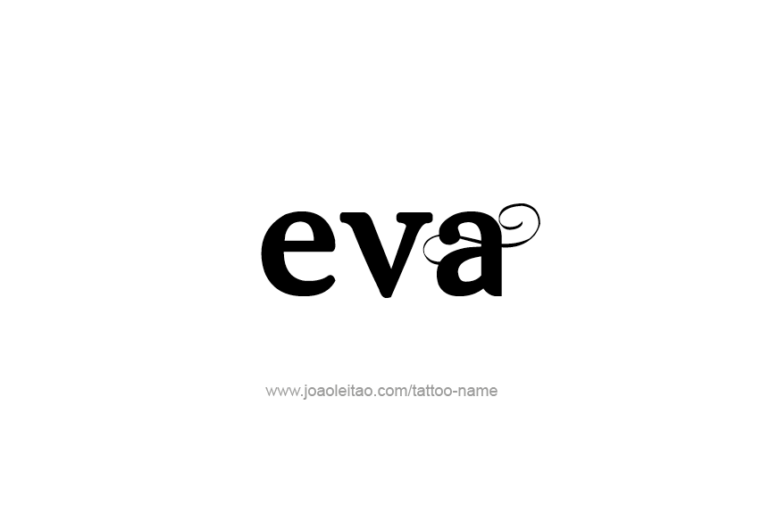 Tattoo Design Name Eva   