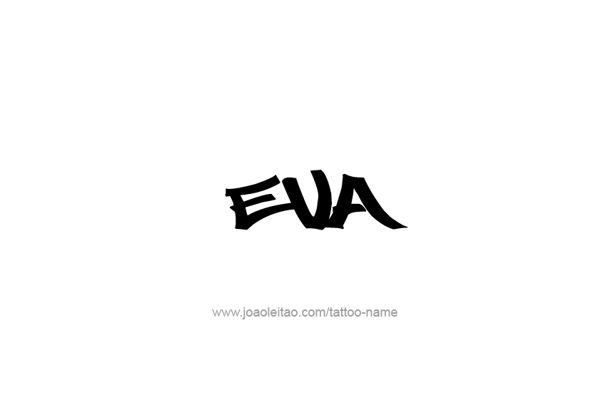 Tattoo Design Name Eva   