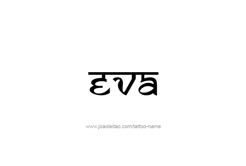 Tattoo Design Name Eva   