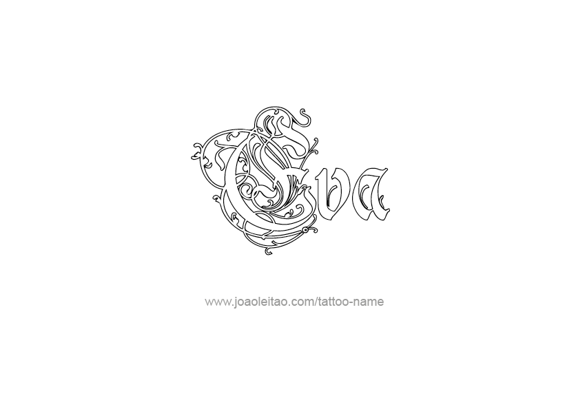 Tattoo Design Name Eva   