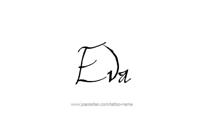 Tattoo Design Name Eva   