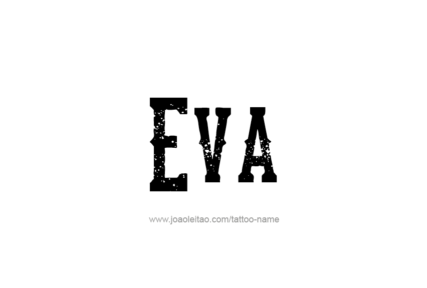 Tattoo Design Name Eva   