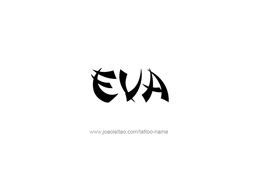 Tattoo Design Name Eva   