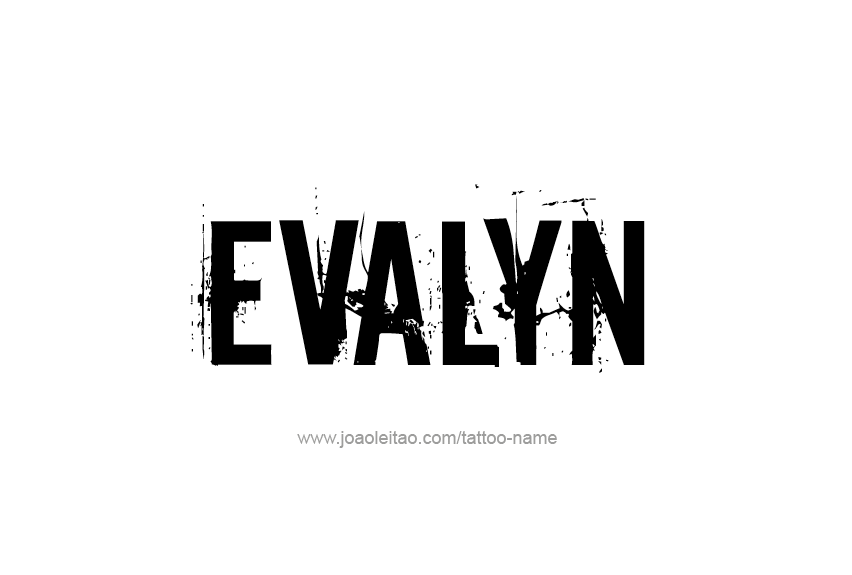 Tattoo Design Name Evalyn   