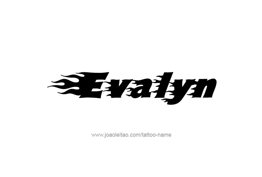 Tattoo Design Name Evalyn   