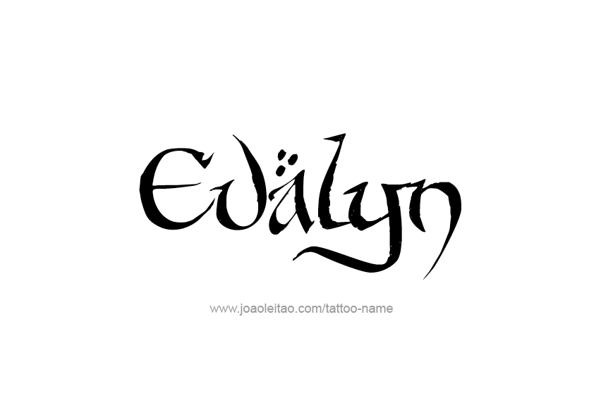 Tattoo Design Name Evalyn   