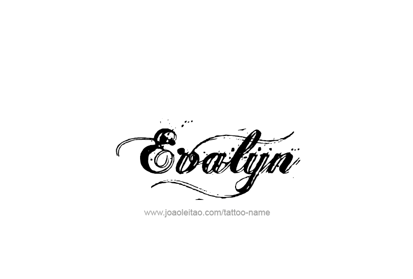 Tattoo Design Name Evalyn   