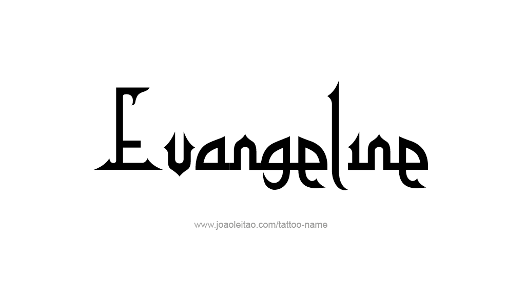 Tattoo Design Name Evangeline   