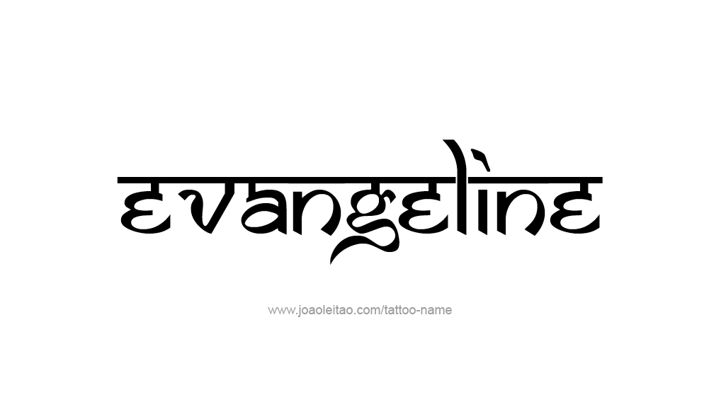 Tattoo Design Name Evangeline   